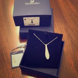 Swarovski cycle pendant necklace